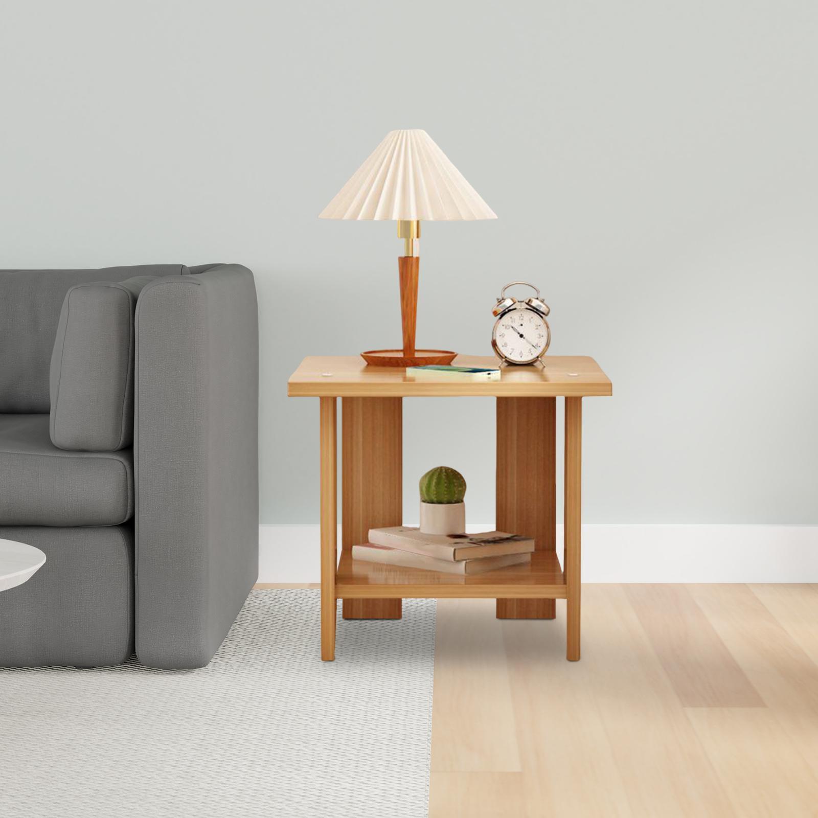 Desk Setup Wood - Деревянный двухслойный приставной столик, многофункциональный, прочный,