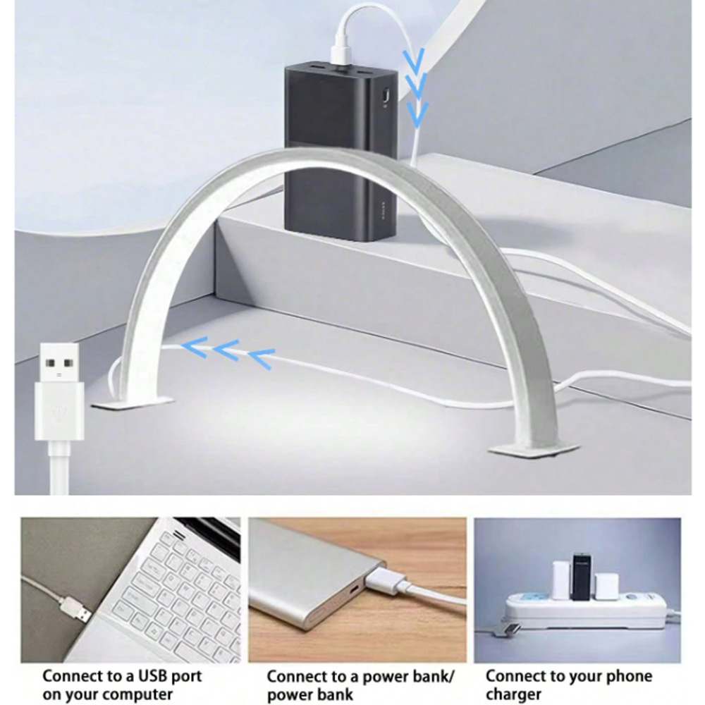 Desk Setup Light - Лампа для маникюра 40/66 см, светодиодная