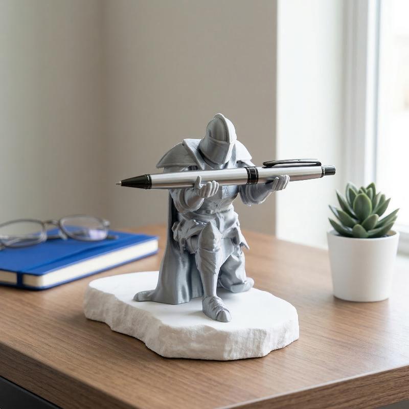 Desk Setup Home - Подставка для ручек в виде рыцаря: