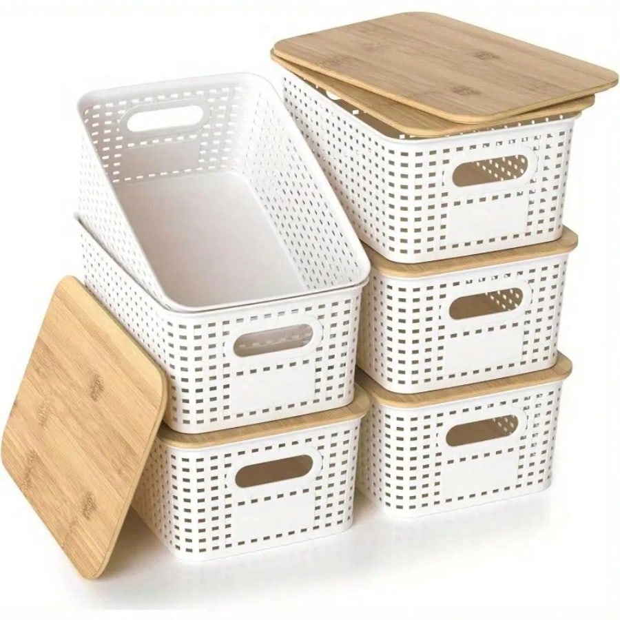 Набор из 6 штабелируемых конте – обзор и цена Drawer Organizer Bamboo