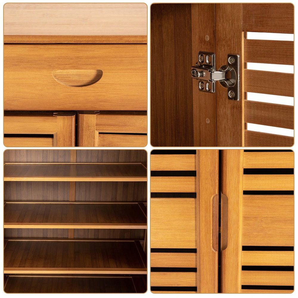 Бамбуковый шкаф для обуви с 2  – обзор и цена Drawer Organizer Bamboo