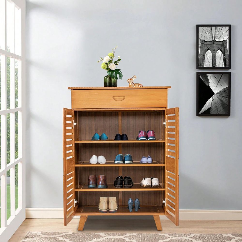 Бамбуковый шкаф для обуви с 2  – обзор и цена Drawer Organizer Bamboo