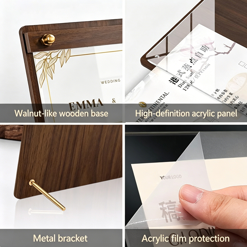 Настольная рекламная табличка/ – обзор и цена Desk Setup Wood