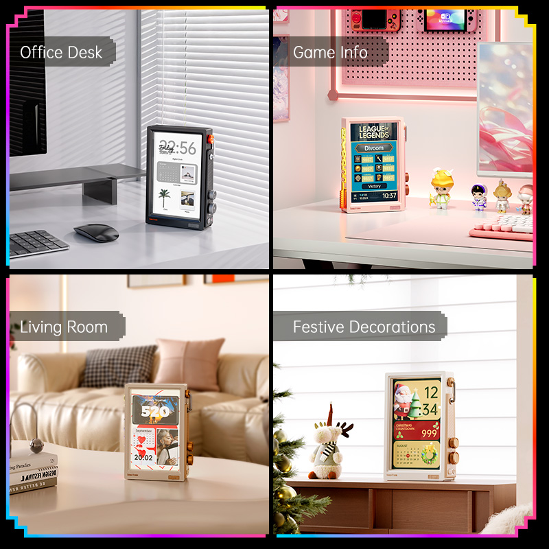 Умные цифровые часы Divoom Tim – обзор и цена Desk Setup With Speakers