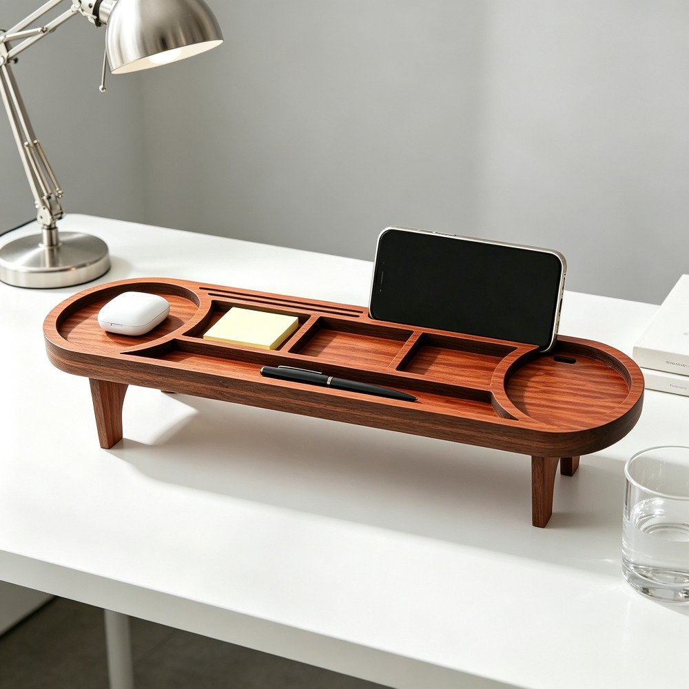 Деревянный органайзер для стол – обзор и цена Desk Setup Home