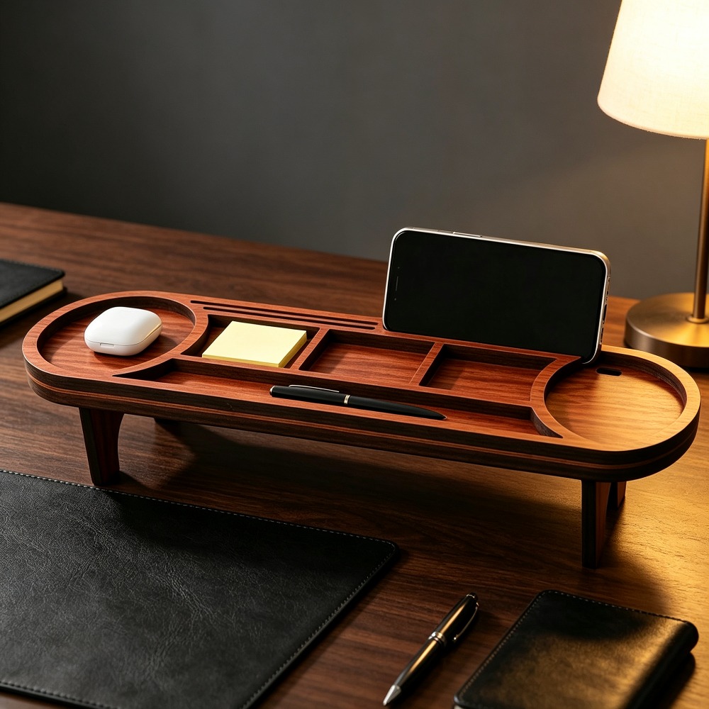 Деревянный органайзер для стол – обзор и цена Desk Setup Home