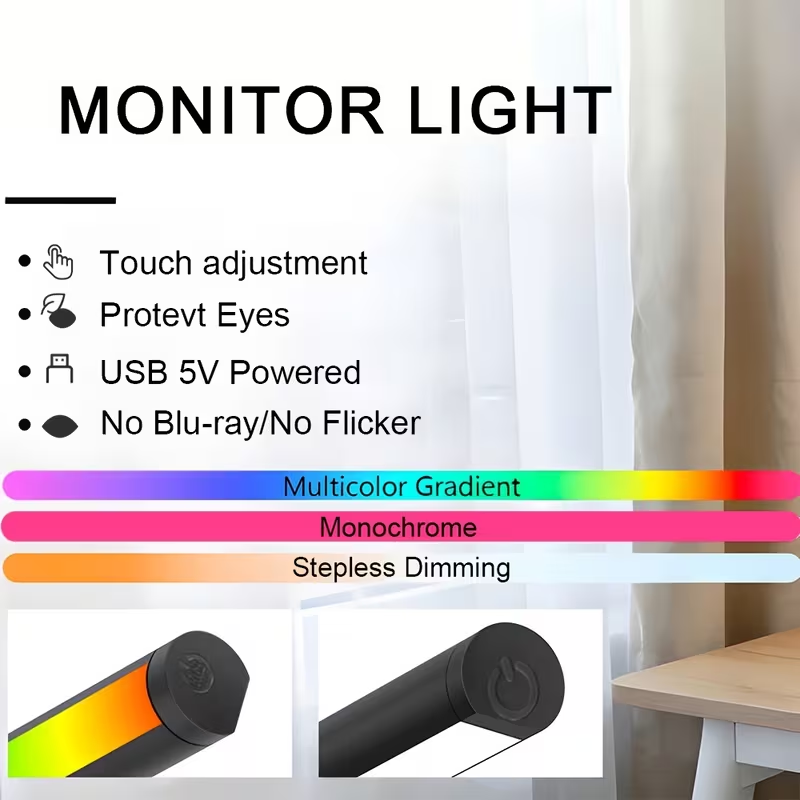 Светодиодная лампа-бар для мон – обзор и цена Desk Setup Light