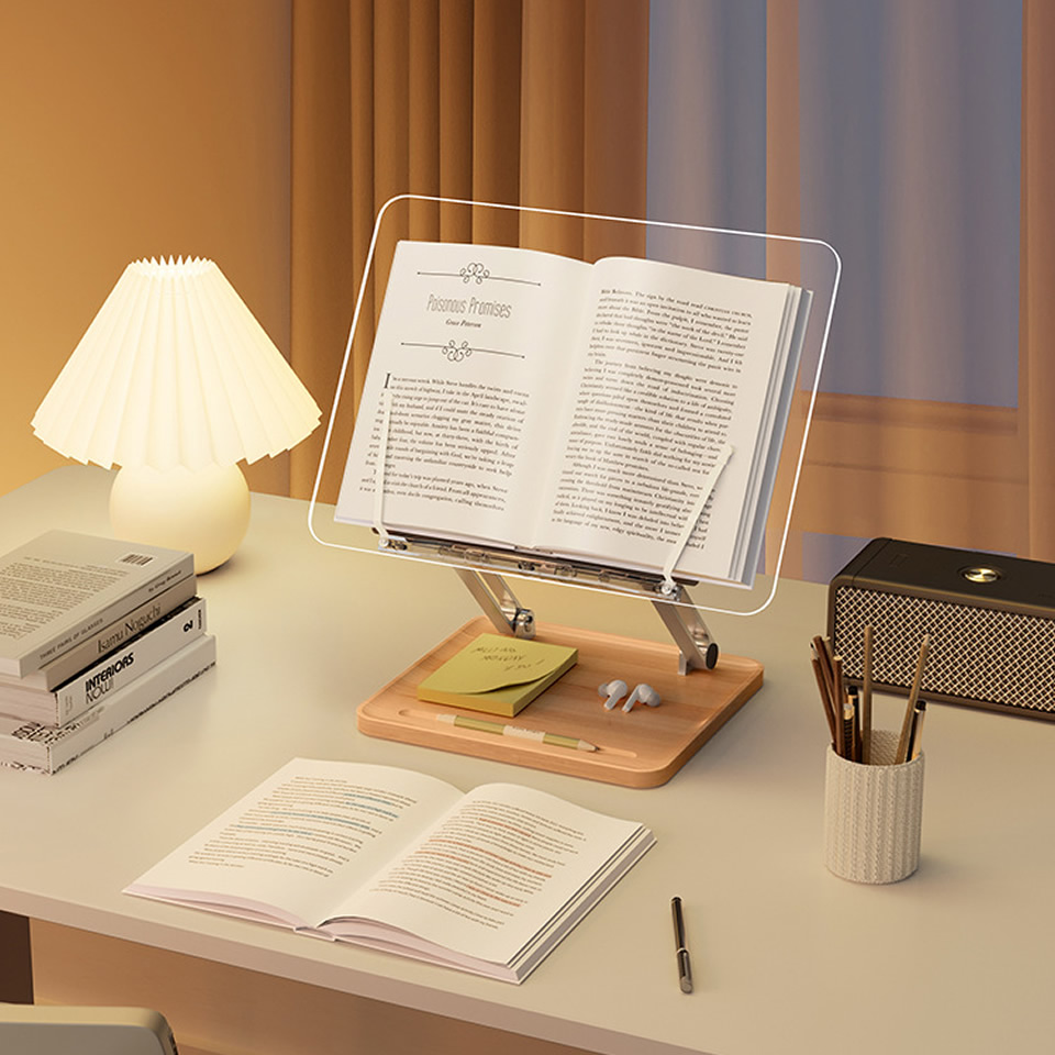 Деревянная подставка для чтени – обзор и цена Desk Setup Wood